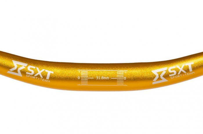 Ghidon aluminiu MTB SXT 31.8 mm, 800 mm, auriu mat [2]