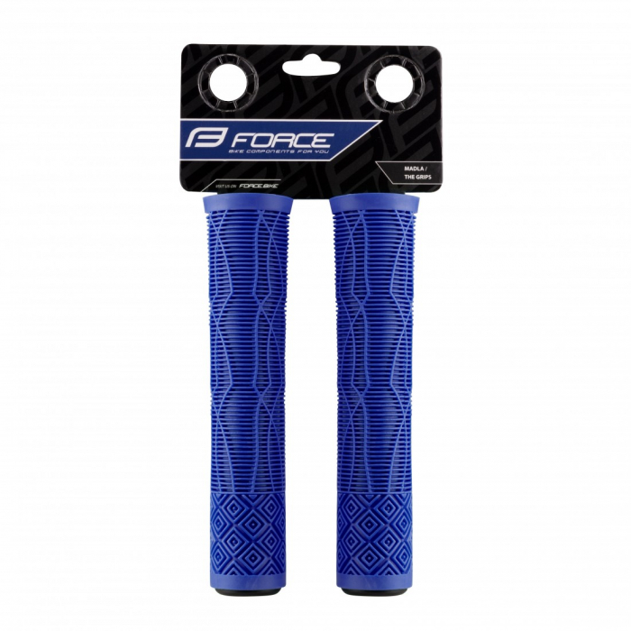 Mansoane Force BMX 160 mm, cauciuc, albastru [2]