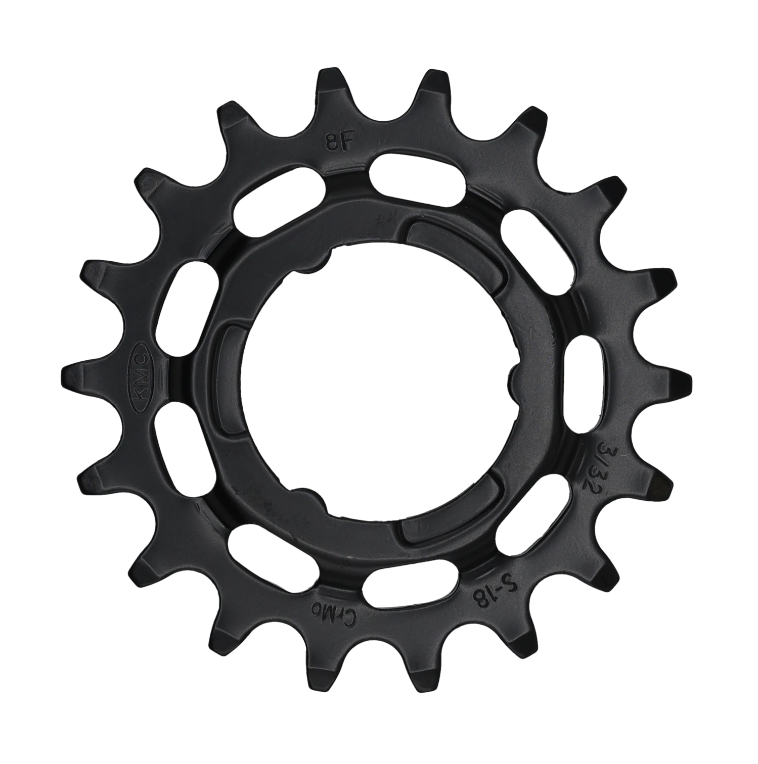 Pinion KMC, Cr-Mo, pentru Shimano Nexus, Alfine, E-Bike, 1/2x3/32" 18T, negru [1]