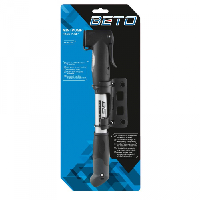 Pompa pentru bicicleta Beto HxS, dubla [2]