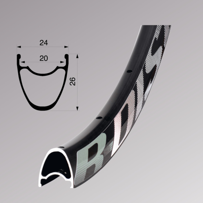 Janta Remerx R-Disc RX 5020, 622x20, dubla, 32H, pentru valva FV, neagra [3]