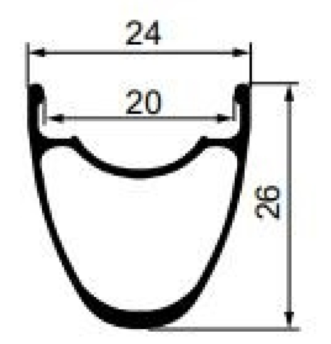 Janta Remerx R-Disc RX 5020, 622x20, dubla, 32H, pentru valva FV, neagra [4]