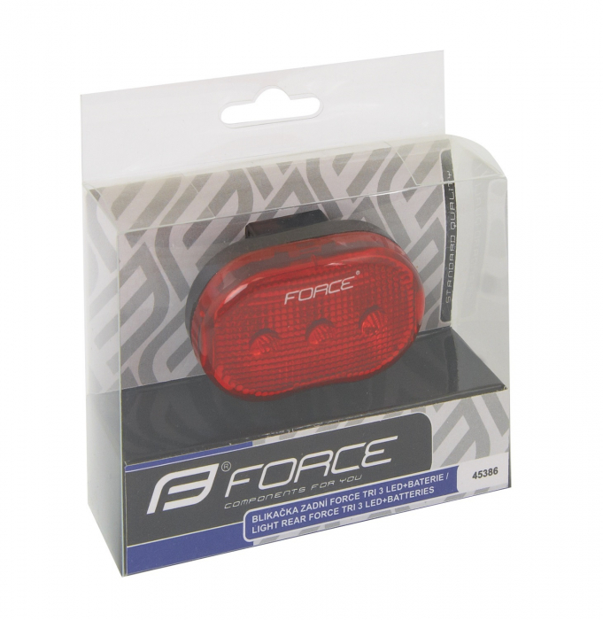 Stop spate bicicleta Force Tri, 3 leduri [4]