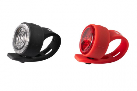 Set flash cu baterii Extend Floppy negru / rosu [1]