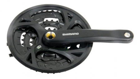 Angrenaj Shimano Acera FC-M371-L, 42x34x24T, 9 viteze, brate 175 mm, negru [1]
