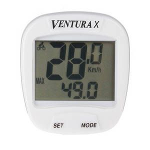 Kilometraje - Kilometraj / Computer Ventura X, 10 functii, cu fir, alb