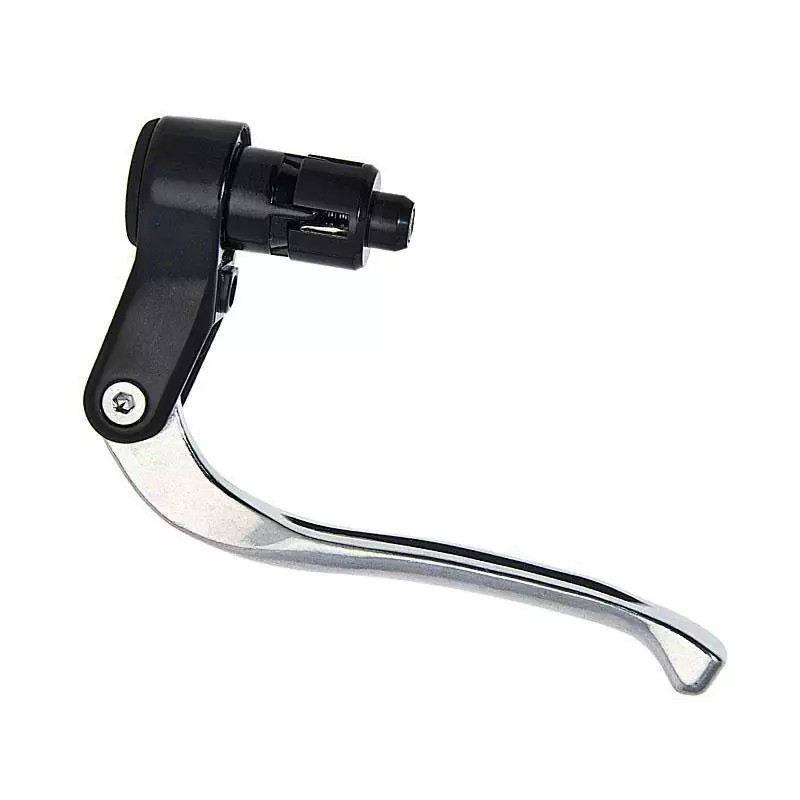 Frane - Set manete de frana contratimp (bullhorn) Saccon Ø17 / 19.8mm, negru-argintiu