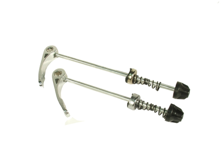 Butuci - Set Inchizator Rapid / Quick Release - ax fata, ax spate, argintiu