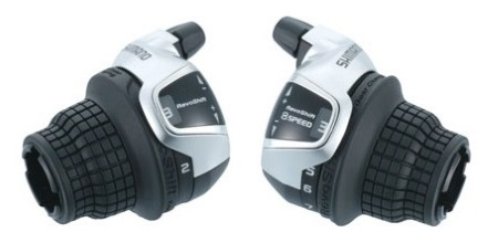 Manete schimbator - Set manete de schimbator ShimanoTourney SL-RS45, 3x8 viteze