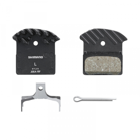 Placute de frana Shimano J05A-RF, rasina, cu aripioare de racire [2]