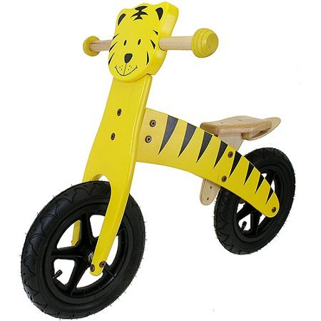 Copii - Bicicleta din lemn fara pedale Tigru