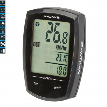 Kilometraje - Bike Computer Wireless/Touchscreen M-WAVE 21 Functii