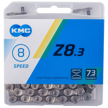 Lanturi - Lant KMC Z8.3, 8 viteze, silver-grey, 114 zale