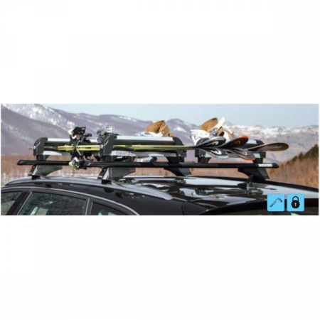 Suport ski/snowboard Menabo Iceberg 4 pe bare transversale, 4 perechi ski / 2 snowboard [4]