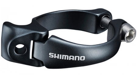 Schimbatoare fata - Colier adaptor schimbator fata braze-on Shimano SM-AD91, m-size 31.8 mm, (incl. s-size 28.6 mm)