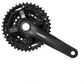 Angrenaje - Angrenaj pedalier Shimano FC-MT210-3, 40x30x22T, 9 viteze, negru