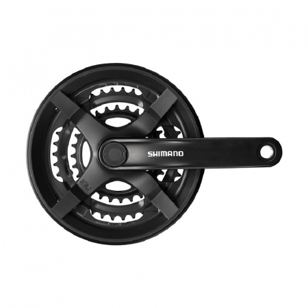 Angrenaj Shimano Tourney FC-TY301, 48x38x28T, 7/8 viteze, 170 mm, negru