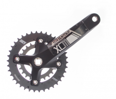 Angrenaje - Angrenaj Suntour - XCM-D 38/24T, 9 viteze, patrat