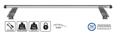 Bare transversale Menabo Tema Aluminiu pentru Volkswagen Caddy (2K) Life/Maxi/Van, model 2004-2015 [0]