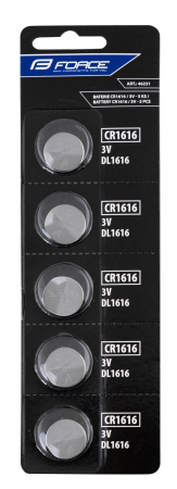 Lumini - Baterii Force CR1616 3V 5 bucati