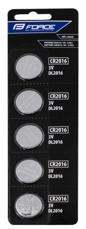 Lumini - Baterii Force CR2016 3V 5 bucati