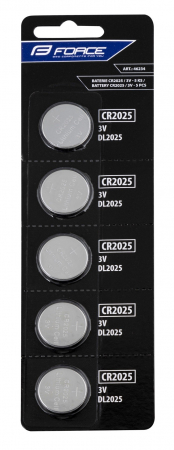 Lumini - Baterii Force CR2025 3V 5 bucati