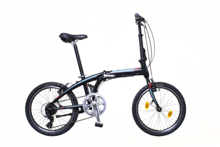 Pliabile - Bicicleta pliabila Neuzer Folding Yachter 7 Speed - 20'' Negru/Albastru-Rosu