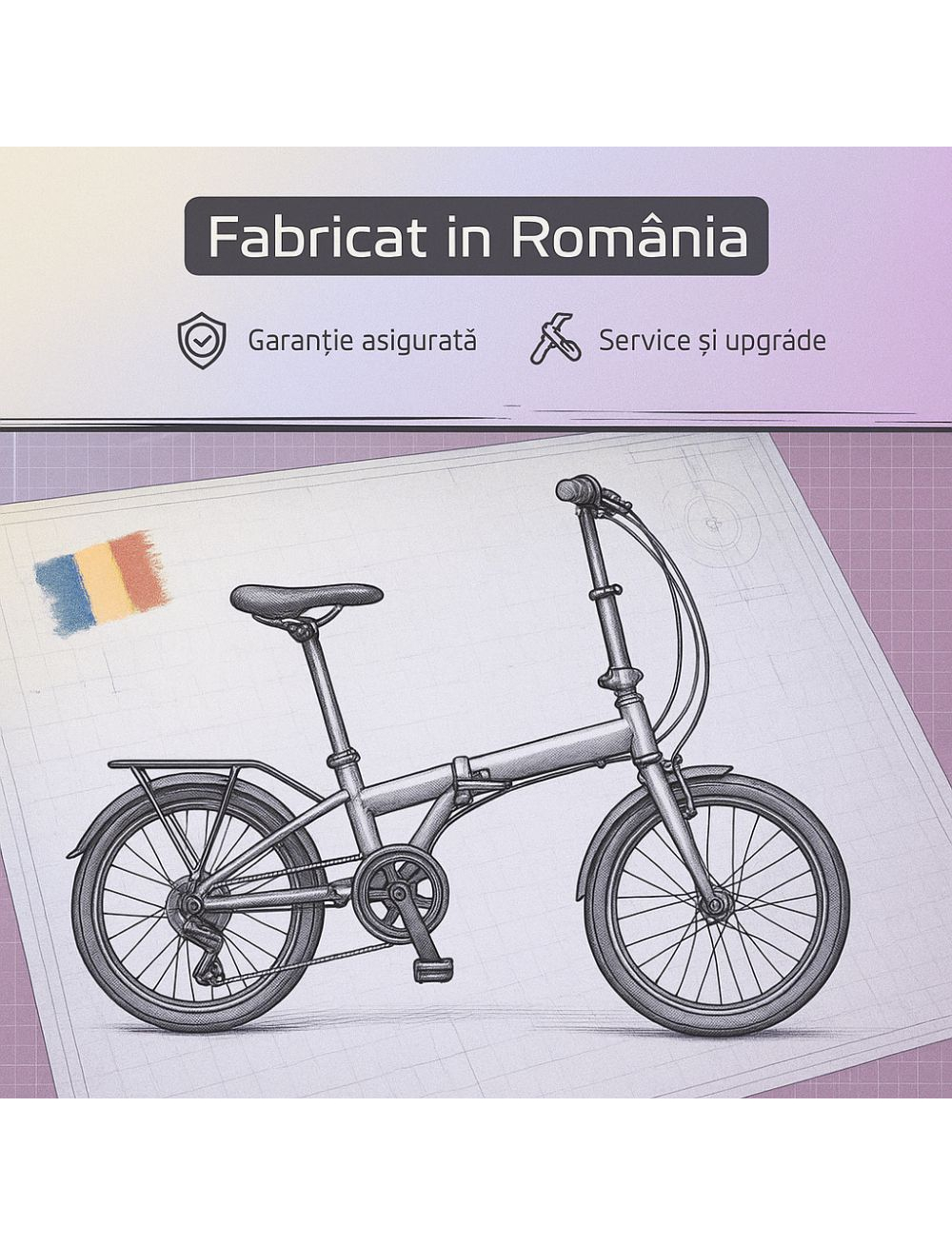 Bicicleta pliabila Devron 16010, 16 inch, Alb [8]