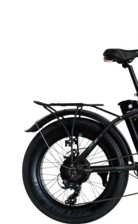 Bicicleta Pliabila FAT e-Big WAYEL E-BIKE 20x4" Sabbia Autonomie 75 km negru-verde [4]