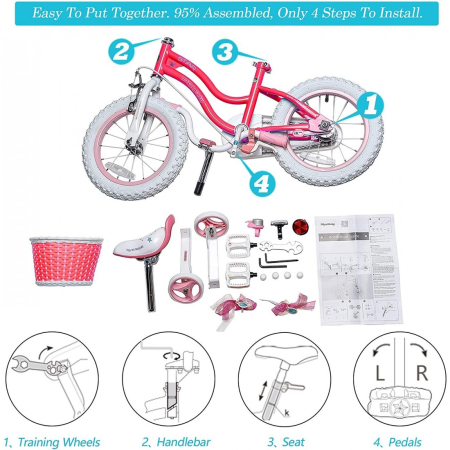 Bicicleta Royal Baby Star Girl 12 Pink [3]