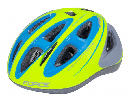 Casca Force Lark pentru copii fluo/albastru S (48-54 cm)