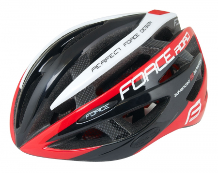 Casti protectie - Casca Force Road Negru/rosu/Alb S-M (54-58 cm)