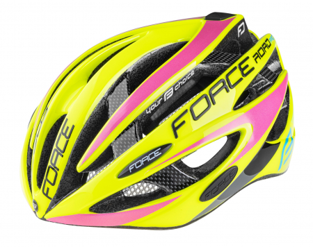 Casti protectie - Casca Force Road Pro, fluo/roz S-M (54-58 cm)