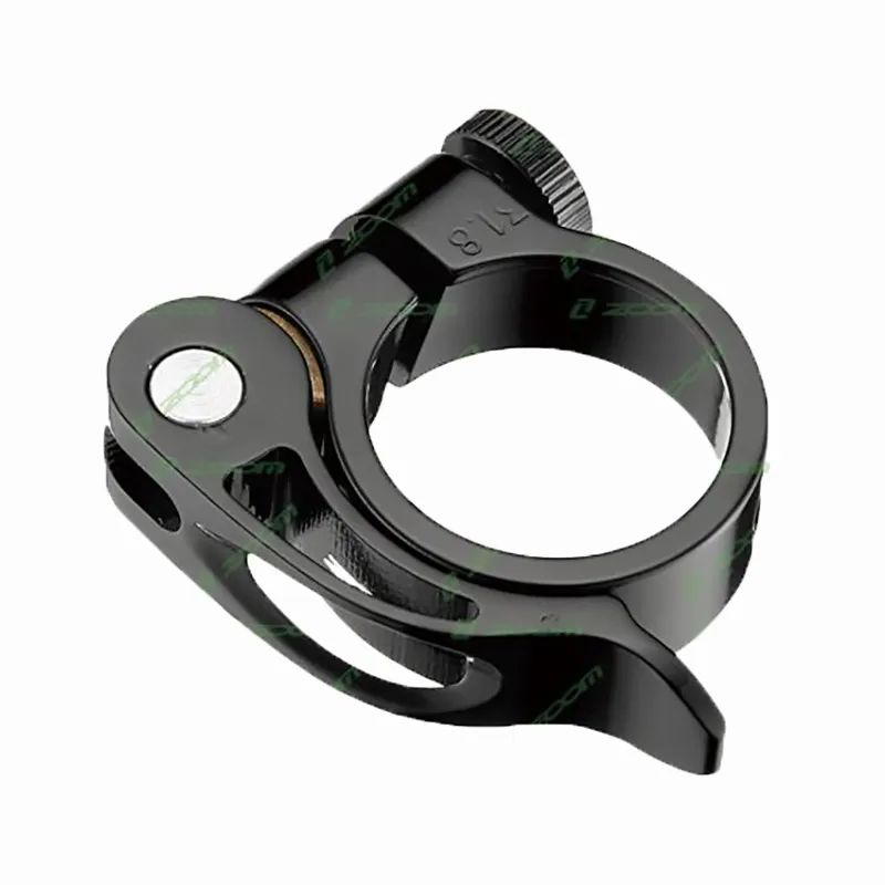 Tije - Colier tija sa cu excentric Zoom AT-101+SQR-115, alu, 28,6mm, negru anodizat