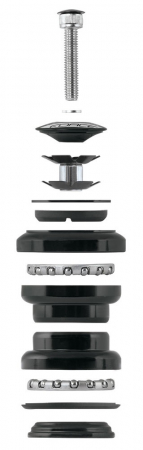 Cuvete externe Force, 1 1/8'' Ahead, negru [1]