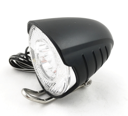 Far clasic Jet L257, pentru dinam in butuc 2,4W / 6V, 1 led 1W / 25 Lux, cu intrerupator, cablu si suport, [3]