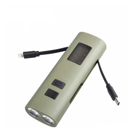 Far reincarcabil Fivestars Power Light PBL-6400, powerbank 6400 mAh, USB Type-C, kaki [1]