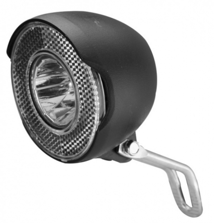 Far Velotech pentru dinam, 15 lux, negru