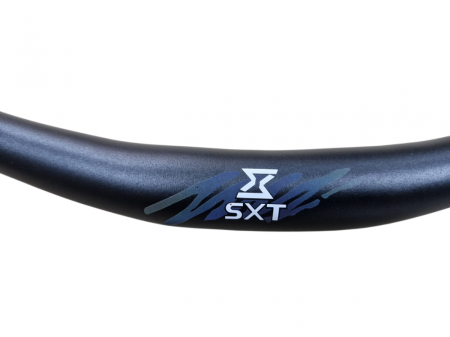 Ghidon auminiu MTB SXT Black Shiny, 31.8 mm, 800 mm, rise 30 [2]