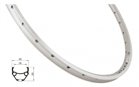 Jante - Janta Force Classic 559x19 36h argintie