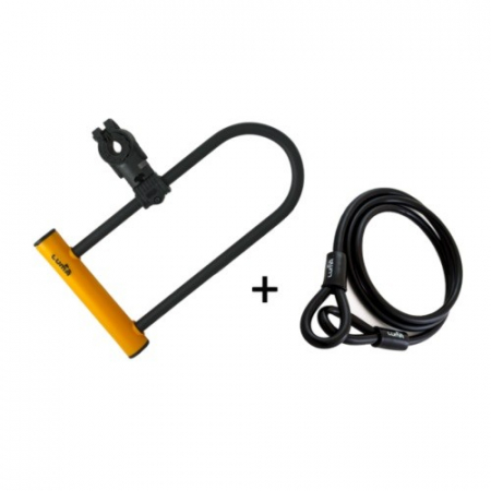 Antifurturi - Lacat Luma Enduro 35 HU 320 portocaliu cu suport Sopmulti C4 plus bucla