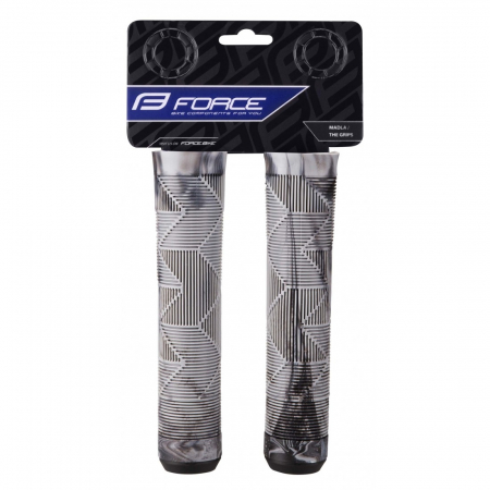 Mansoane Force BMX 145 mm, cauciuc, negru/gri [1]