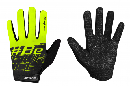 Manusi - Manusi Force FORCE MTB SWIPE , Negru/Verde fluo L