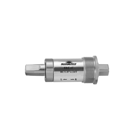 Butuci pedalieri - Monobloc Sunrace BBS18, ax 70x107 mm, filet italian, aluminiu