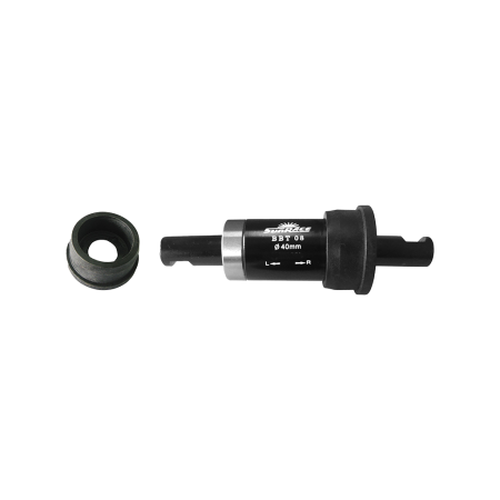 Butuci pedalieri - Monobloc SunRace BBT08, 68x40x136mm, otel, bucse prin presare (Pressfit), ax cu pana