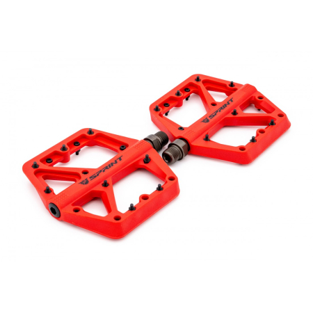 Pedale Sprint Policarbonat cu rulmenti, rosii [1]