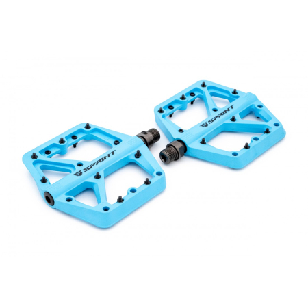 Pedale Sprint Policarbonat cu rulmenti, albastre [1]