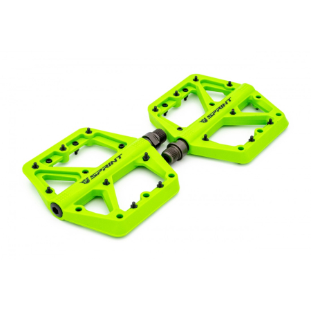 Pedale Sprint Policarbonat cu rulmenti, verde neon [1]
