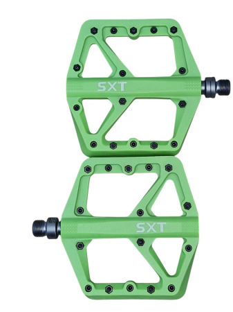 Pedale - Pedale SXT N-13 Nylon-Fiber Verde Neon, rulmenti