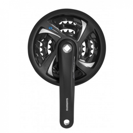 Angrenaje - Angrenaj pedalier Shimano Tourney FC-TX801, 7/8 viteze, 42x32x22T, negru